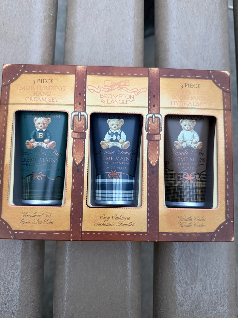 🐻 Gift Set Moisturizing Hand Cream Trio – Green, Blue, Brown